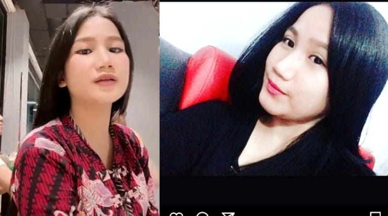 Seorang wanita cantik menjadi korban penganiayaan seorang pria karena hinaan alien di restoran cepat saji Jalan MT Haryono, Kendari, Sulawesi Tenggara viral di media sosial. Foto: Kolase