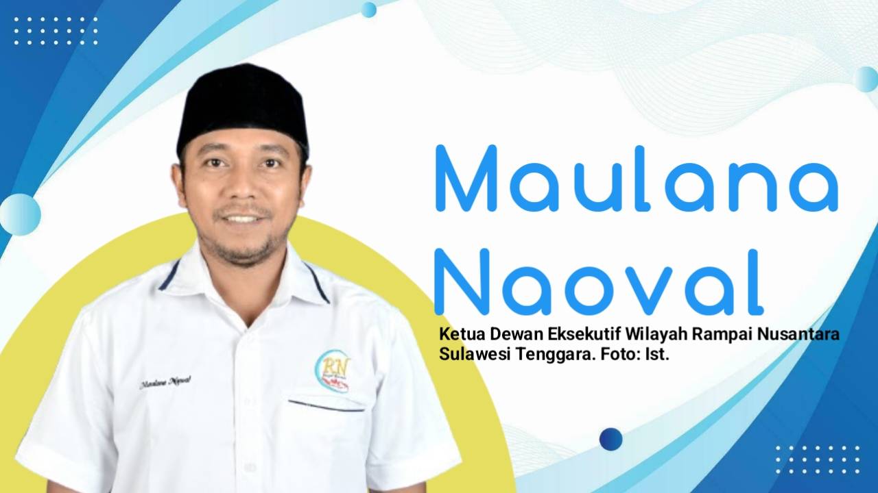 Maulana Naoval, SP, Ketua Dewan Eksekutif Wilayah Rampai Nusantara Sulawesi Tenggara. Foto: Ist.