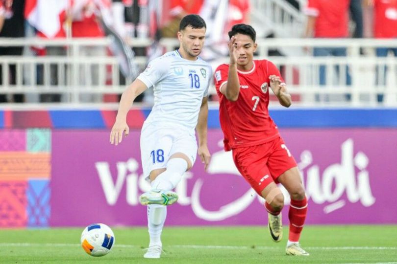 Uzbekistan U-23 membantai Timnas Indonesia U-23 setelah kalah 2-0 di babak semifinal Piala Asia U-23 2024. Foto: Repro Bola.net