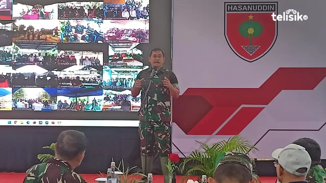 Jenderal Maruli Simanjuntak saat membuka acara di Nanga-Nanga Kendari. Foto: Ahmad Jaelani/Telisik