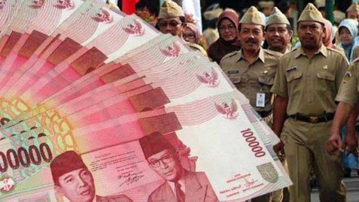 Abdi negara dipastikan mendapat gaji ke-13 yang dijadwalkan pada Juni mendatang. Foto: Repro UPstation.id