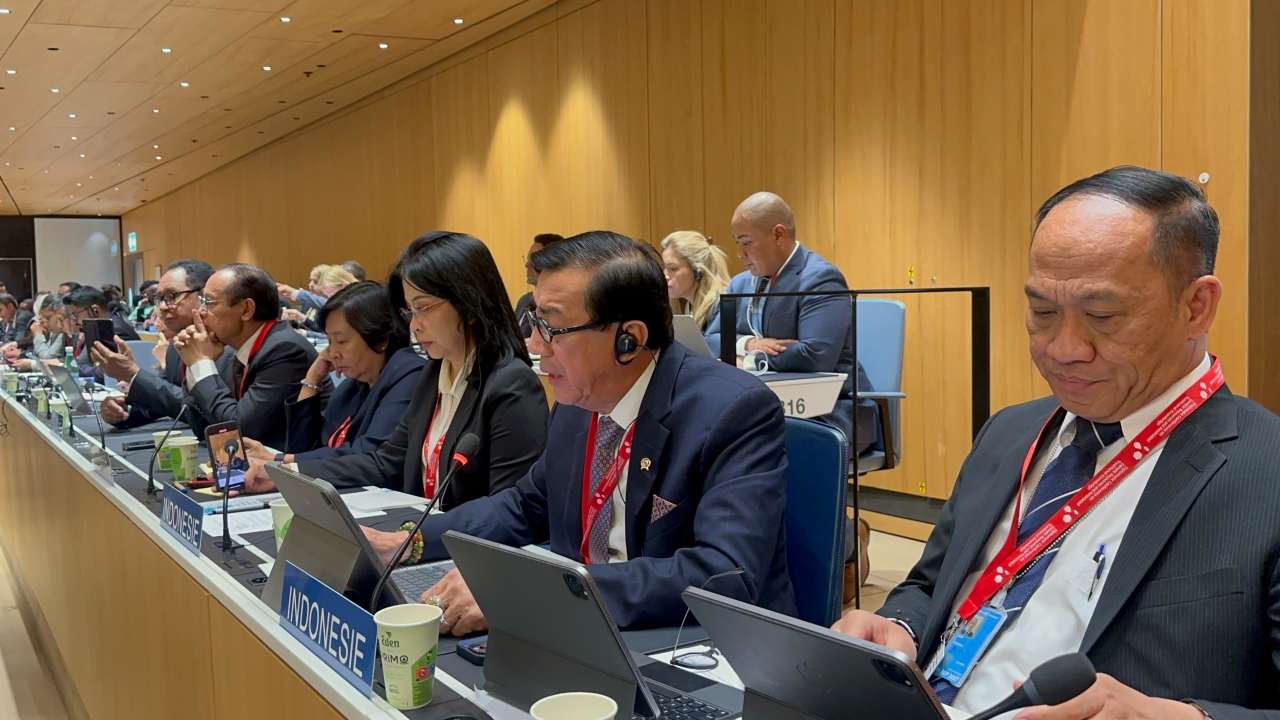 Menkumham RI Yasonna pimpin delegasi RI dalam Konferensi Diplomatik di WIPO Jenewa, Foto: Ist.