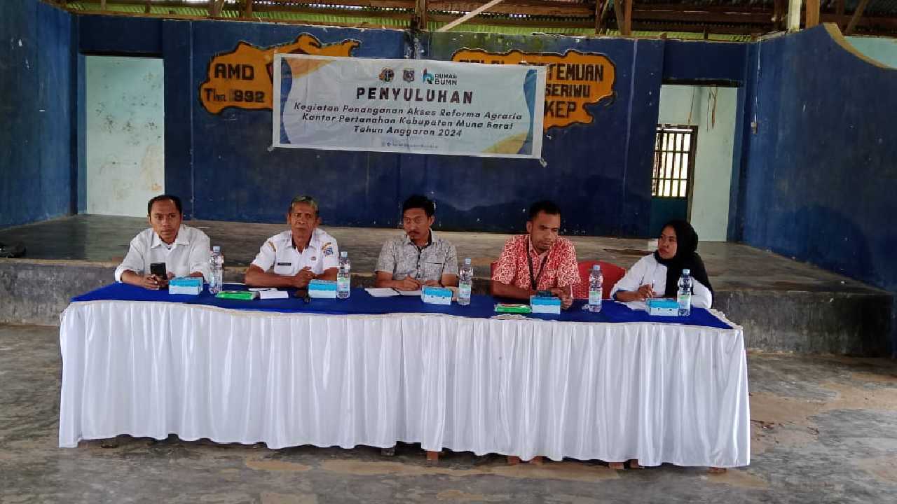 Penyuluhan kantor pertanahan Muna Barat melirik Virgin Coconut Oil (VCO) dalam meningkatkan kesejahteraan UMKM. Foto: Ist.