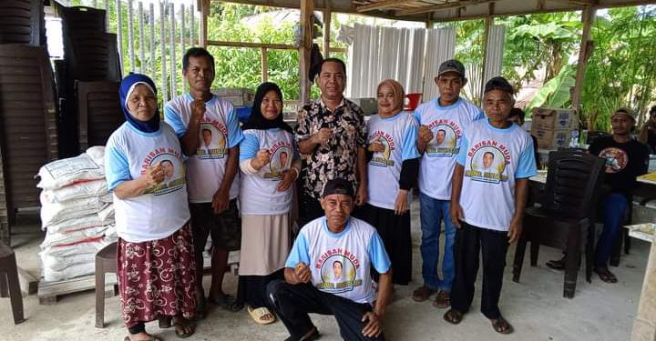 Balon Bupati Muna, Abdul Muslim gencar melakukan sosisalisasi. Foto: Ist.