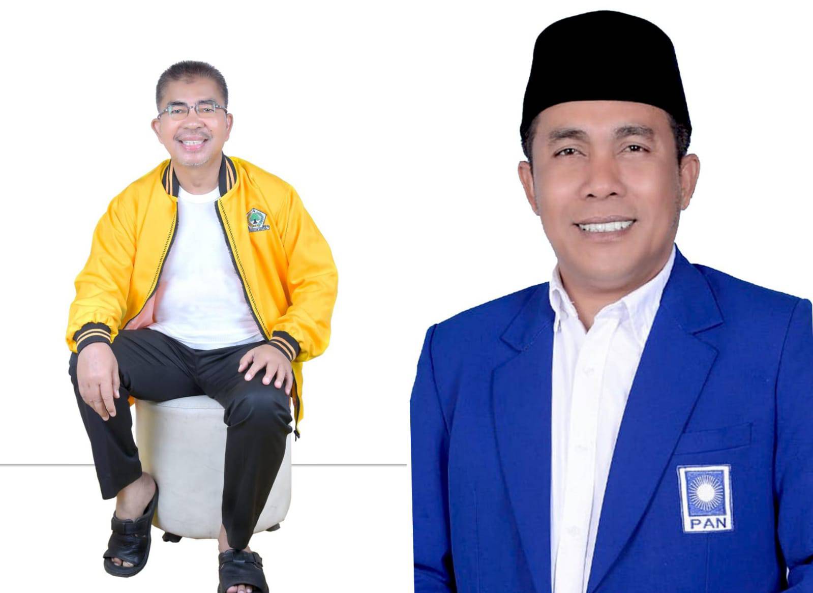Abu Hasan (kiri) bakal gandeng mantan Ketua DPRD Buton Utara, Diwan (kanan) sebagai wakilnya dalam Pilkada 2024. Foto: Ist.