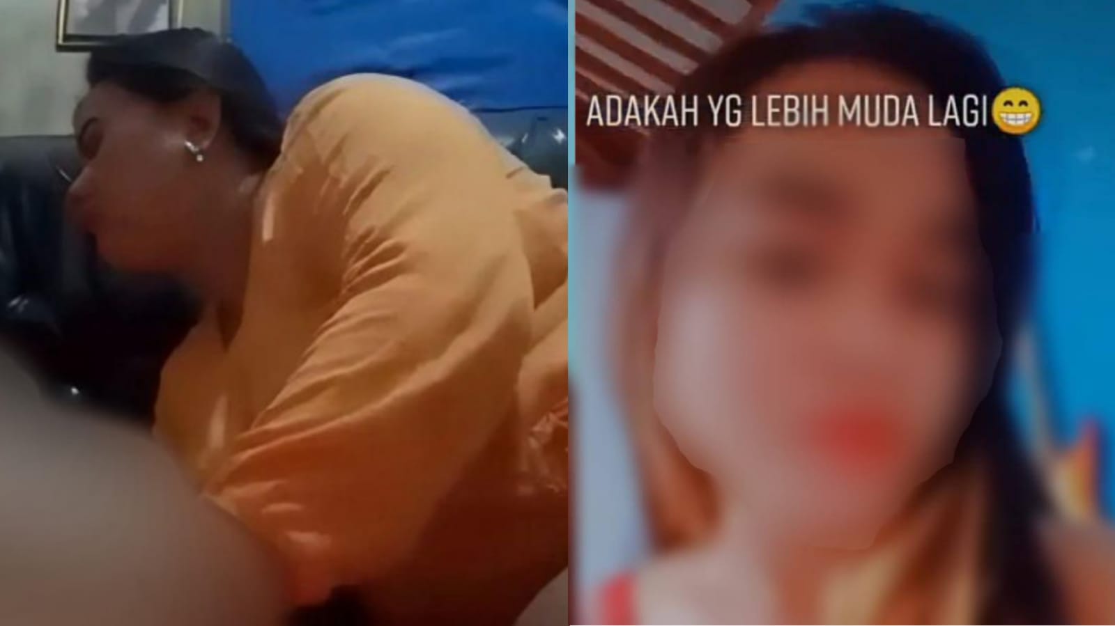 Video vulgar yang melibatkan ibu dan anak kandung, membuat publik geger. Foto: Kolase