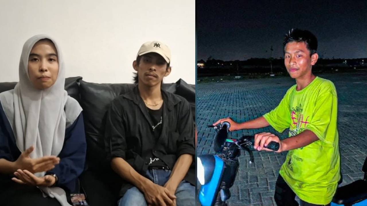 Saudara kandung santri yang hilang mengungkapkan kejanggalan terkait menghilangnya sang adik dari pondok pesantren. Foto: Kolase