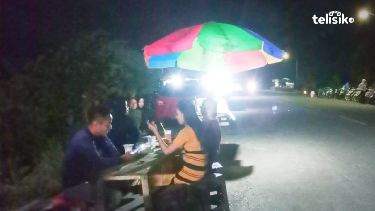 Kondisi Malam hari di batbat Kendari. Foto: Mardianto/Telisik