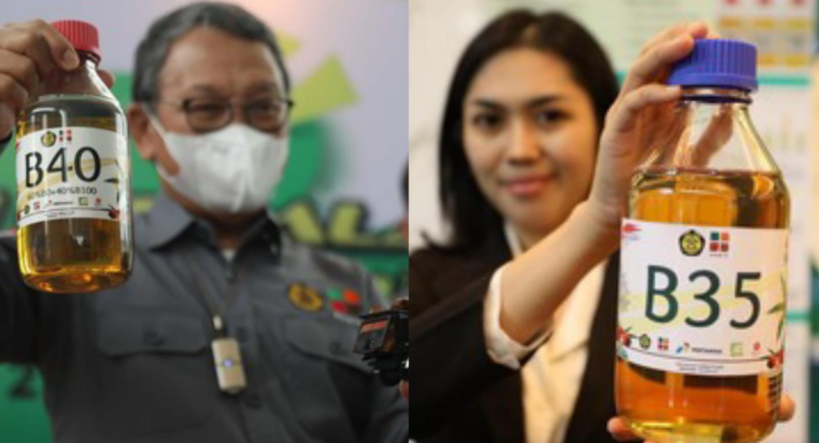 Sampel BBM Solar dari Sawit, tengah digodok pemerintah dan bakal beredar 2025. Foto: Repro CNBC Indonesia