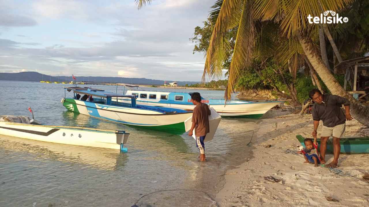 Aktifitas Nelayan di Pesisir Pulau Sioumpu, Kabupaten Buton Selatan. Foto: Ali Iskandar Majid/Telisik