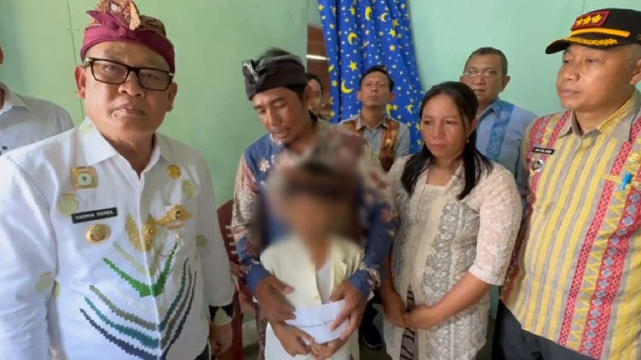 Paulus Dwi Cahyo, bocah 9 tahun asal Kelurahan Sendang Mulya Sari, Kabupaten Konawe, Sulawesi Tenggara, yang mengalami penyakit jantung bocor. Foto: Ist