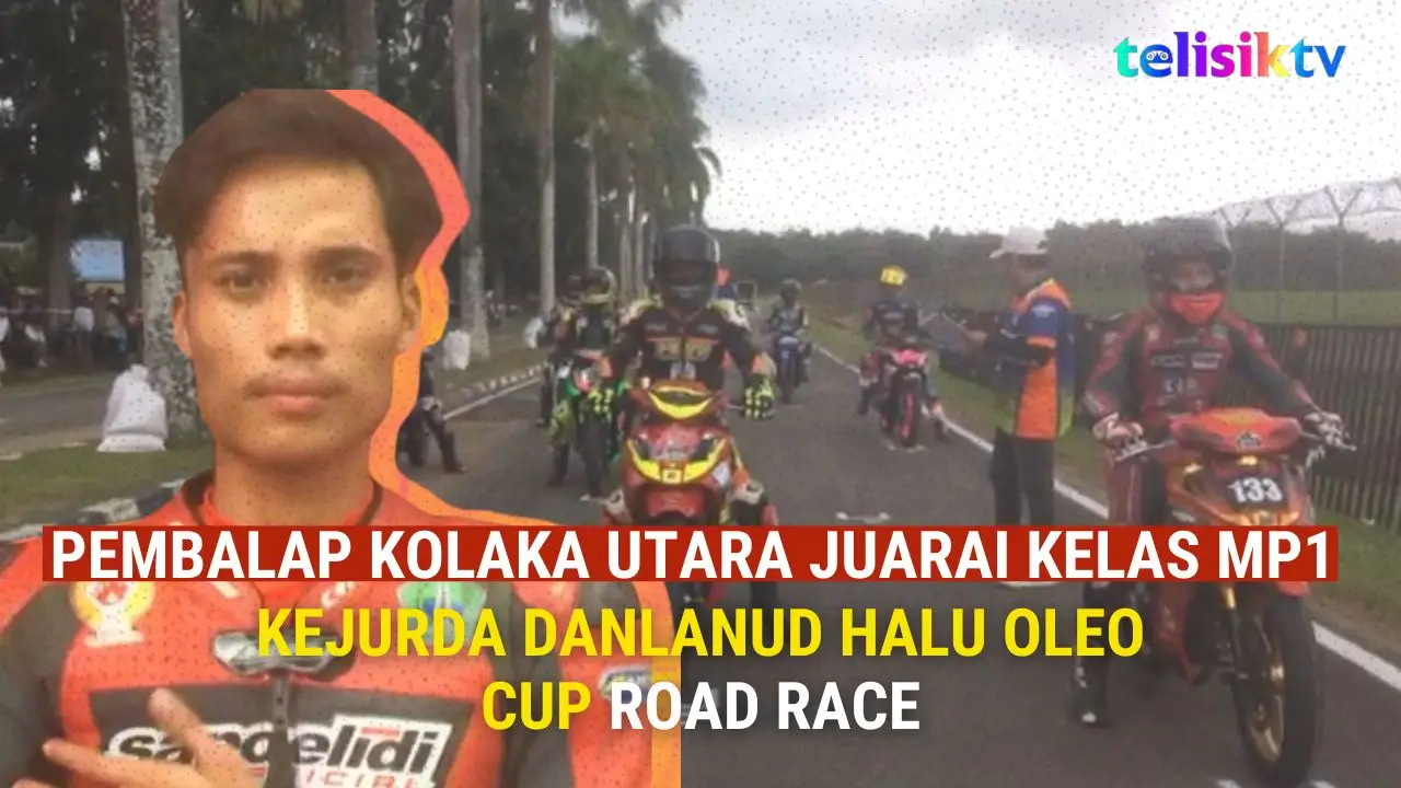 TELISIKTV: Pembalap Kolaka Utara Juarai Kelas MP1 Kejurda Danlanud Halu Oleo Cup Road Race