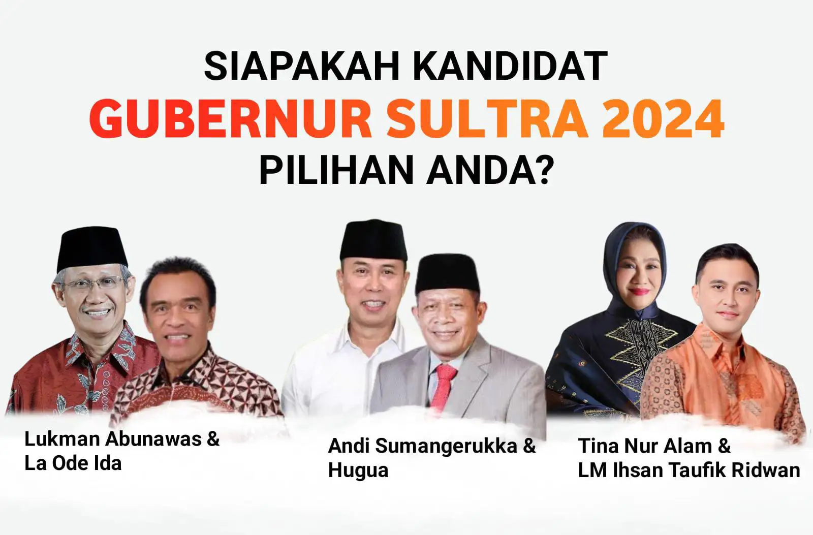 Telisik.id membuka polling untuk pemilihan Gubernur Sulawesi Tenggara 2024. Foto: Telisik.id