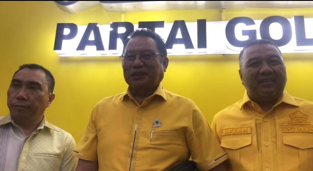 Herry Asiku bakal serahkan rekomendasi B1-KWK dari Partai Golkar kepada seluruh bakal calon kepala daerah di Sulawesi Tenggara. Foto: Ist.