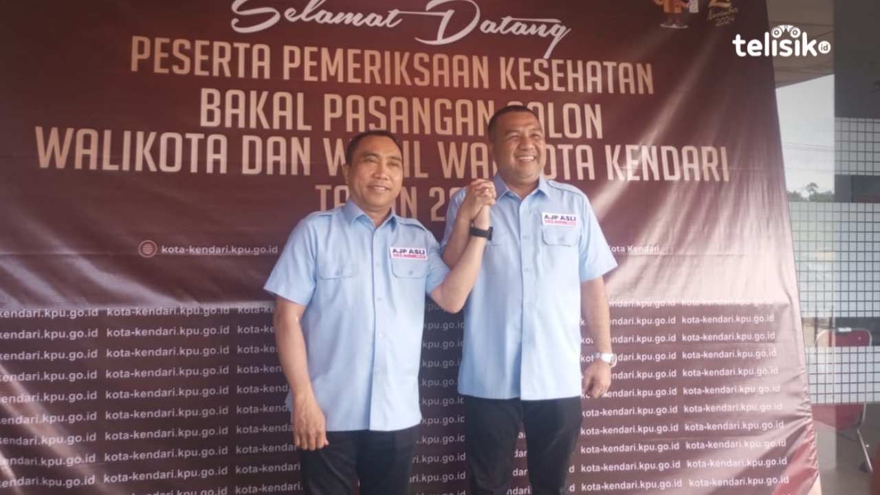 AJP-ASLI usai melakukan tes kesehatan di RSUD Kota Kendari. Foto: Nur Fauzia/Telisik