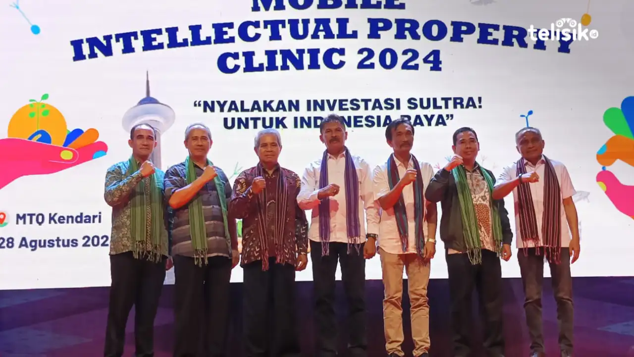 Penutupan mobile intelektual properti clinic 2024 Kanwil Kemenkumham Sulawesi Tenggara resmi ditutup. Foto: Sigit Purnomo/Telisik