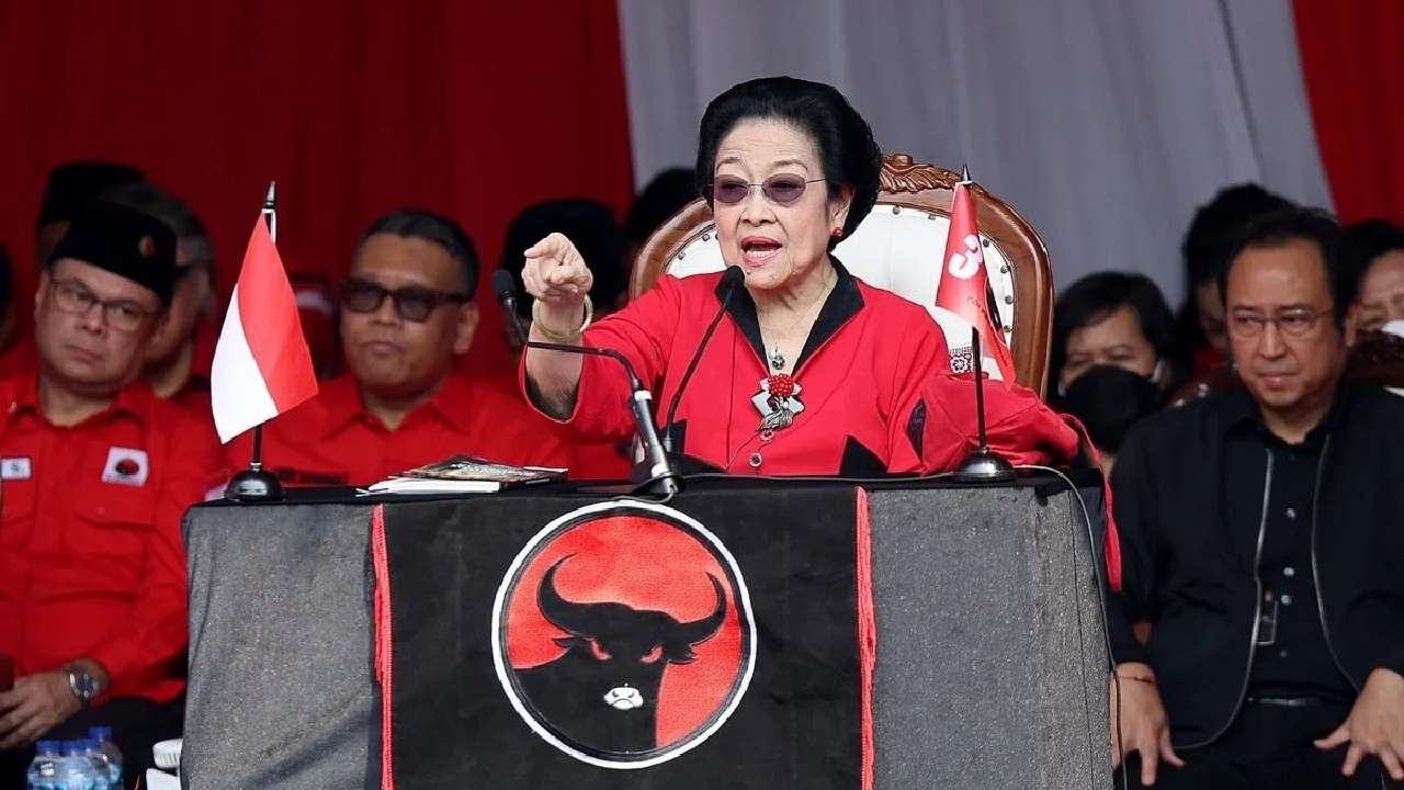 Ketua Umum PDI Perjuangan Megawati Soekarnoputri, menyentil pidato Bahlil soal Raja Jawa. Foto: Repro antaranews.com