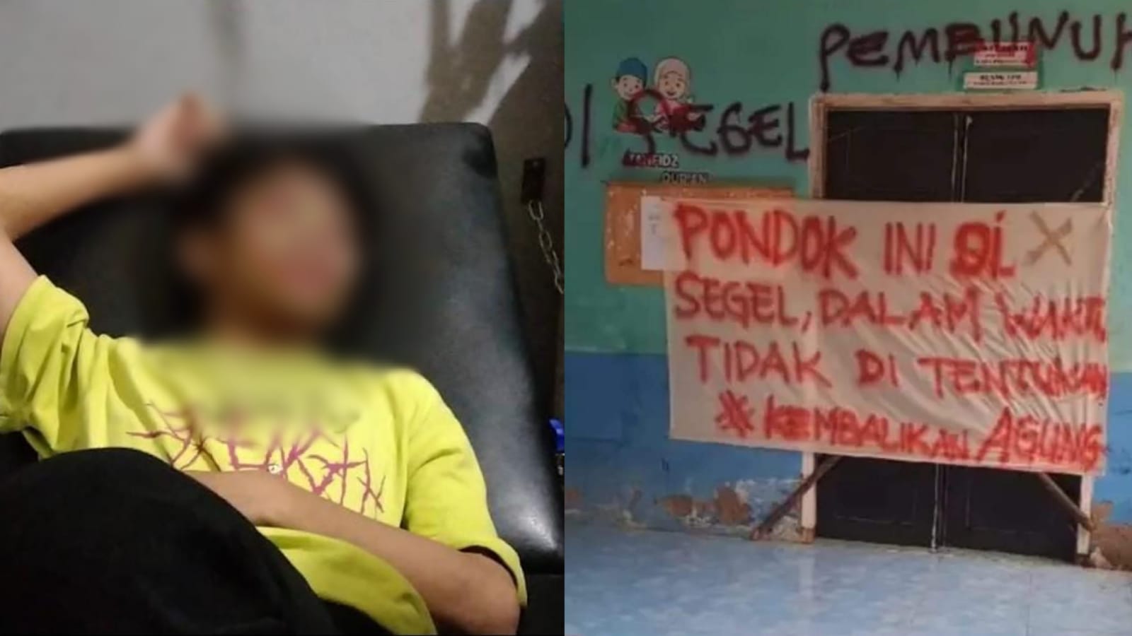 Agung seorang anak santri yang sempat hilang selama 6 bulan kini ditemukan. Foto: Ist.