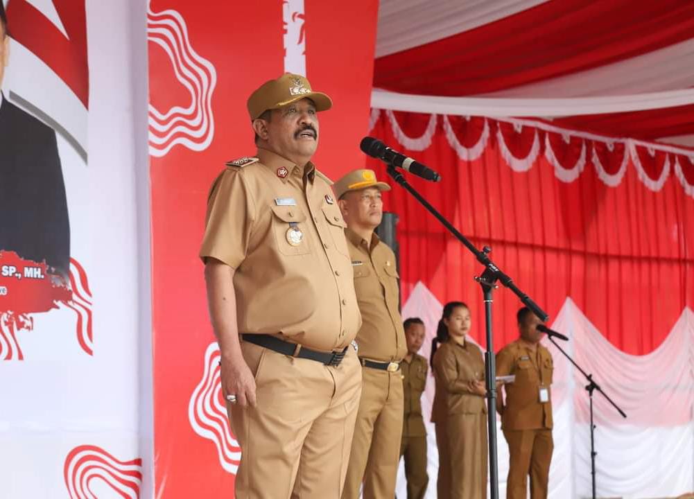 Pj Bupati Konawe, Stanley, siap sukseskan Pilkada 2024 dan ingatkan netralitas ASN. Foto: Ist.