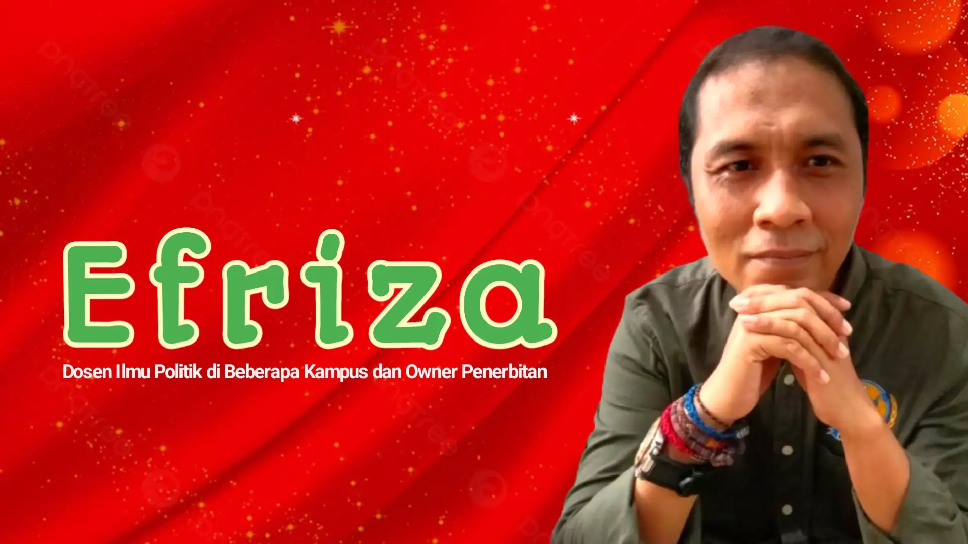 Efriza, Dosen Ilmu Politik di Beberapa Kampus dan Owner Penerbitan. Foto: Ist.