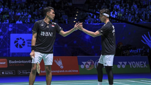 Pemain bulu tangkis ganda putra Indonesia, Fajar Alfian (kiri) dan Muhammad Rian Ardianto (kanan). Foto: Repro PBSI