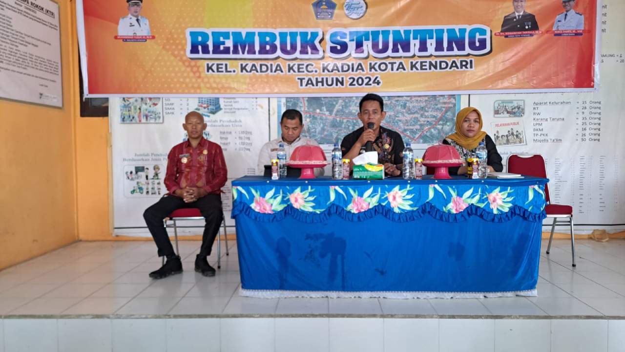 Rembuk Stunting di Kelurahan Kadia Kecamatan Kadia Kota Kendari. Foto: Ist