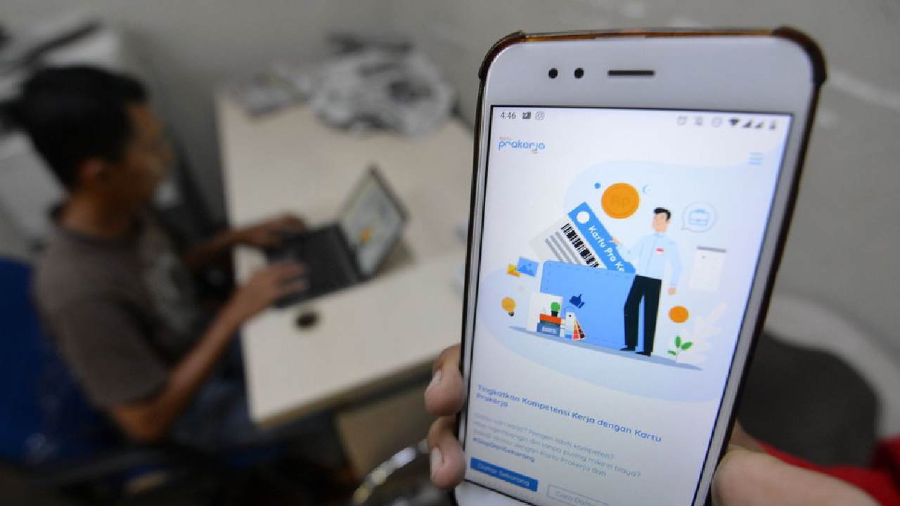 Pendaftar memiliki kesempatan untuk bergabung dalam Kartu Prakerja Gelombang 72. Foto: Repro Antara