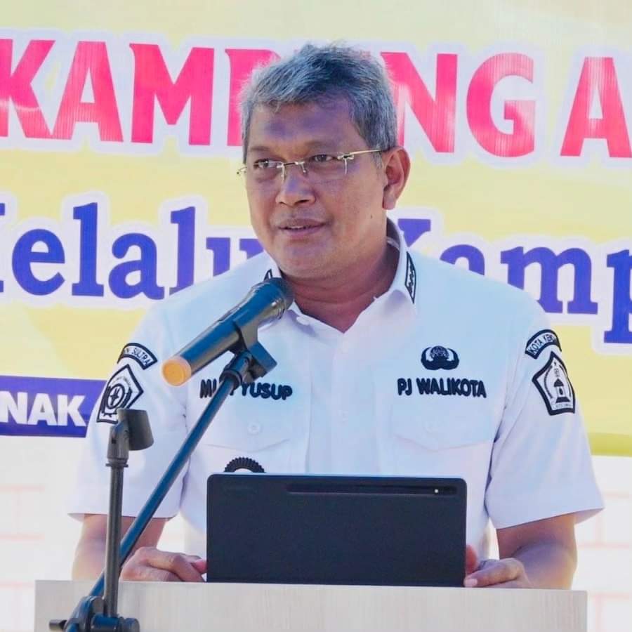 Pj Wali Kota Kendari, Muhammad Yusup, berharap Kampung Anak Sejahtera dapat mencegah stunting. Foto: Ist.