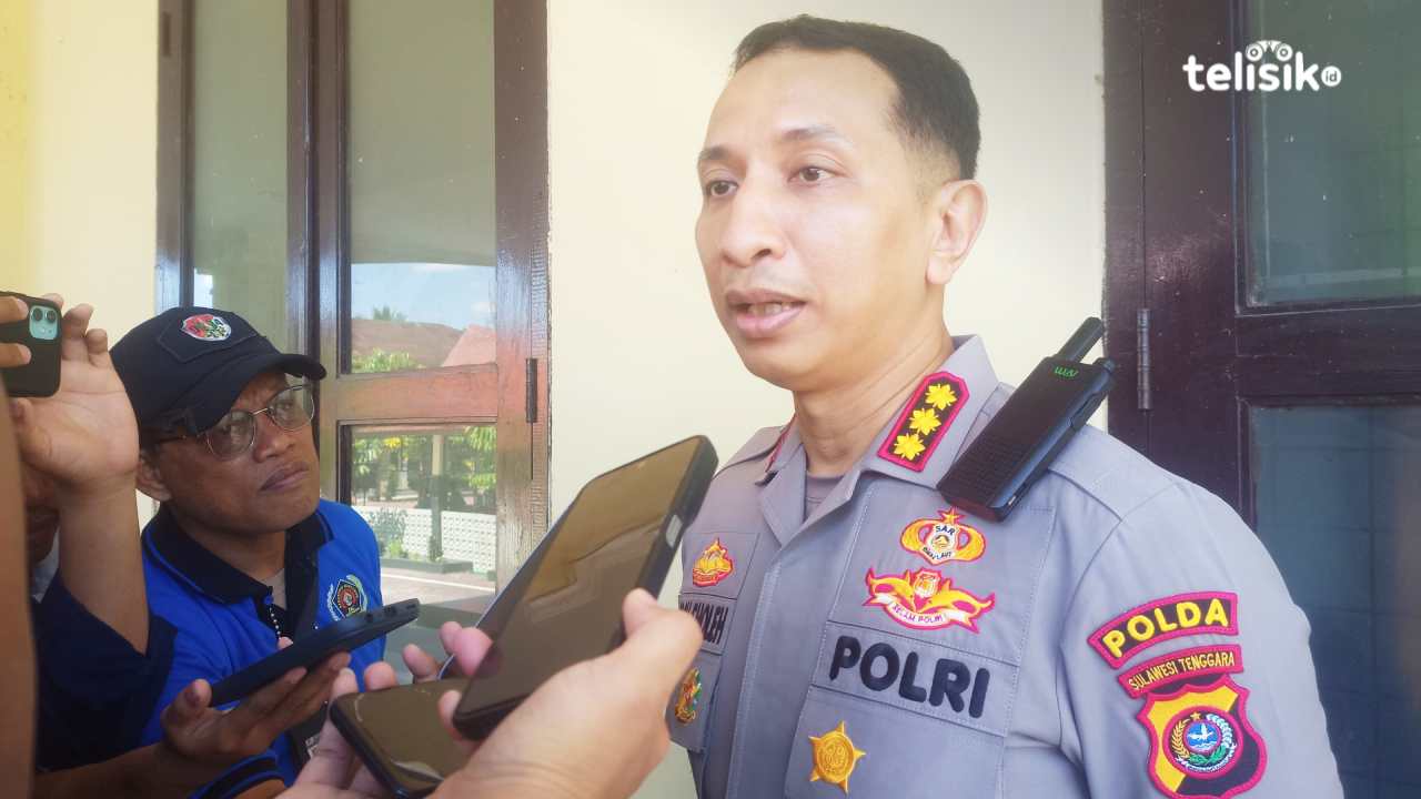 Kabid Propam Polda Sultra, Kombes Pol Moch. Sholeh, saat dimintai keterangan. Foto: Ahmad Jaelani/Telisik