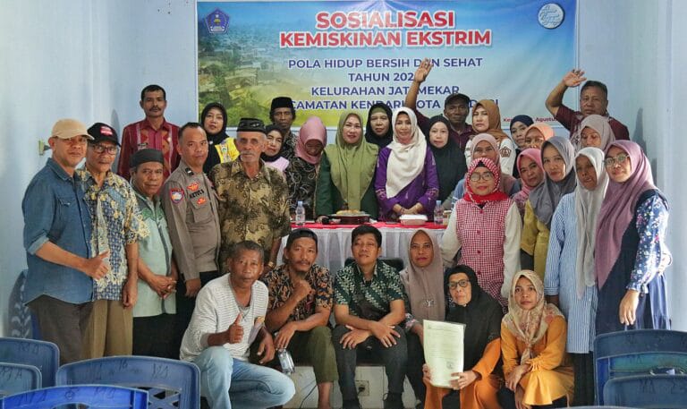 Selain stunting, Kelurahan Jati Mekar Kota Kendari juga komit dalam menurunkan angka kemiskinan ekstrem. Foto: Ist.