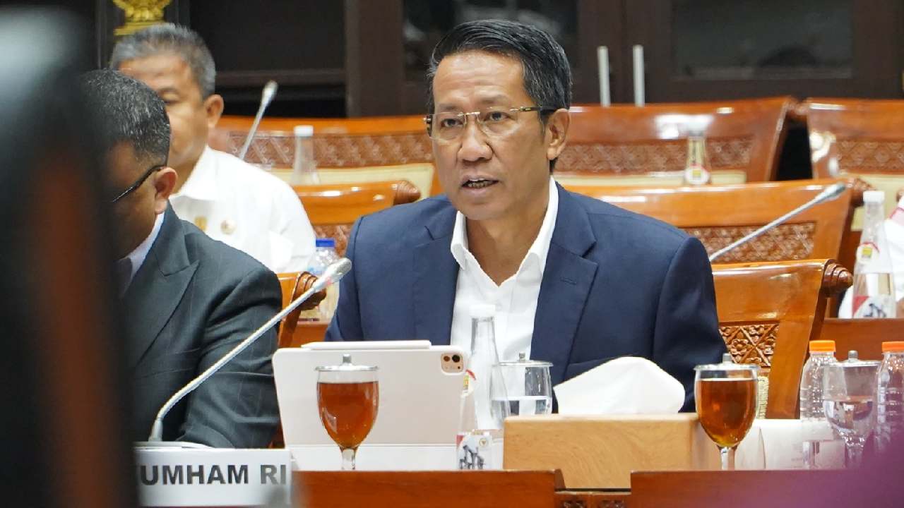Menkumham RI Supratman, bakal fokuskan empat program di tahun 2025 dengan anggaran Rp 21,2 Triliun. Foto: Ist