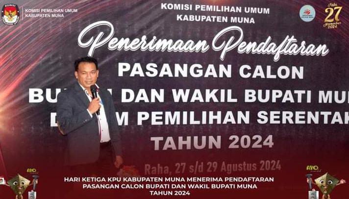 Ketua KPU Muna, LM Askar Adi Jaya. Foto: Ist.