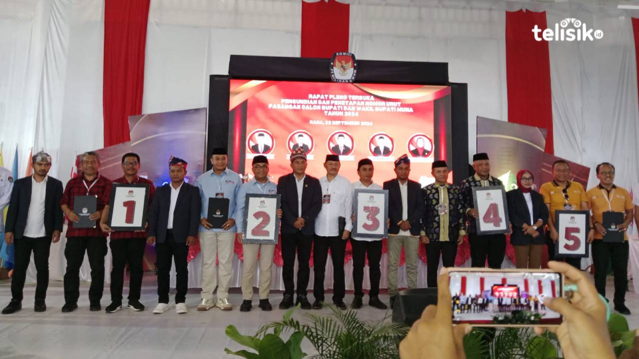 Lima paslon bupati-Wabup Muna mulai akan melakukan kampanye. Foto: Sunaryo/Telisik
