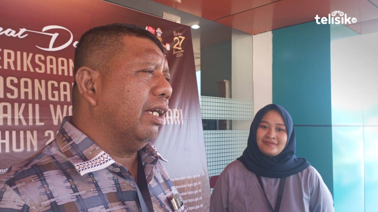 Bapaslon Giona-Subhan usai mengikuti tes kesehatan di RSUD Kota Kendari. Foto: Nur Fauzia/Telisik