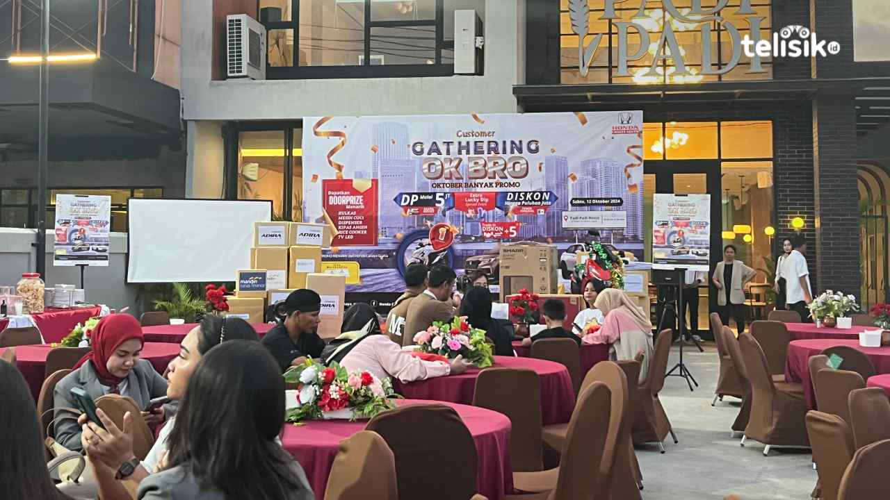 Honda Apresiasi Customer dengan gelar Gathering Ok Bro  Gathering ke-3. Foto: Nabila/Telisik