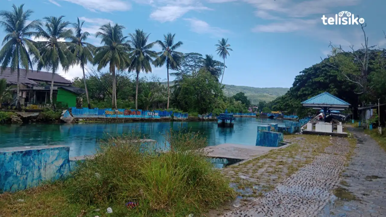 Kali Biru, yang berada di Desa Banabungi, Kecamatan Pasarwajo, Kabupaten Buton, kini nampak terbengkalai. Foto: Febriyani/Telisik