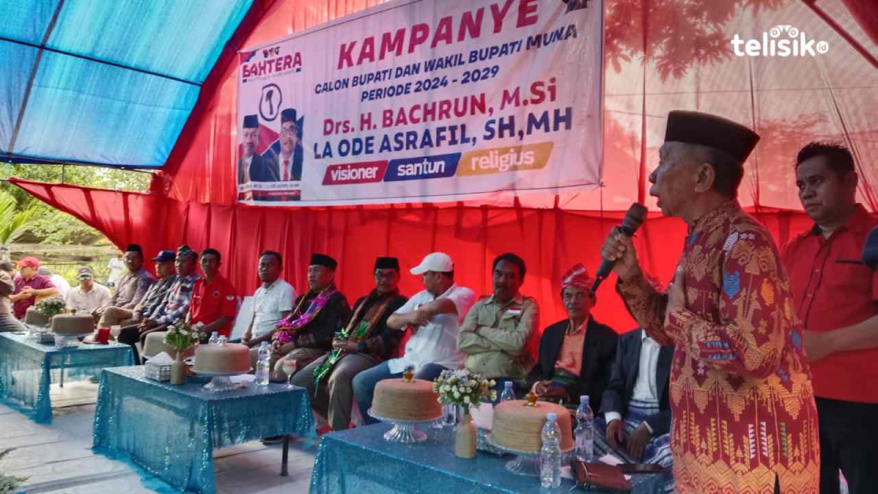 Paslon Bahtera saat berkampanye di Kontu, Jumat (25/10/2024). Foto : Sunaryo/Telisik