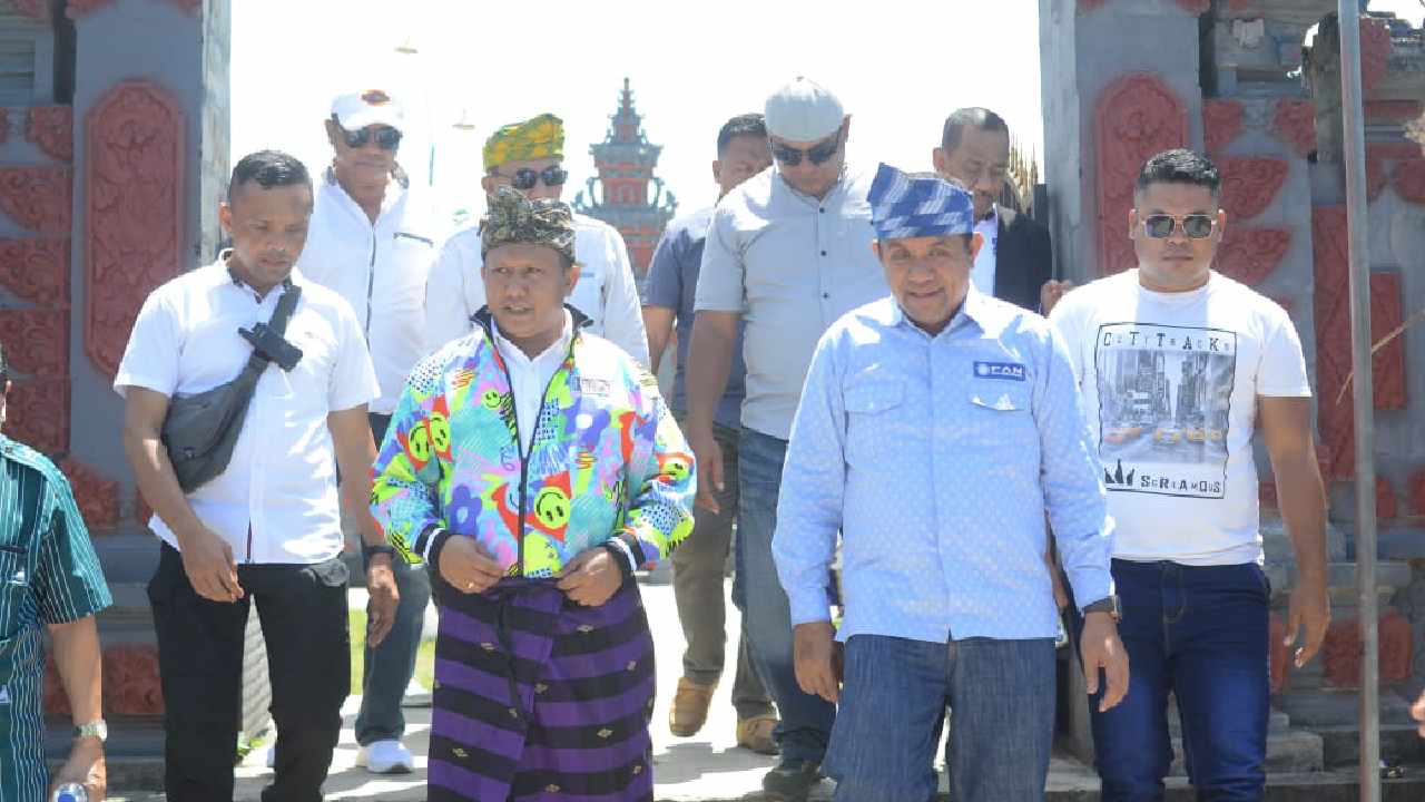 Kunjungan Paslon Darwin-Ali di Desa Barakah, Kecamatan Tiworo Selatan. Foto: Ist
