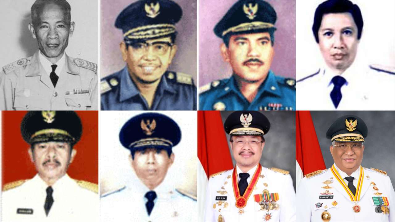 Deretan gubernur yang pernah memimpin Sulawesi Tenggara. Foto: Wikipedia