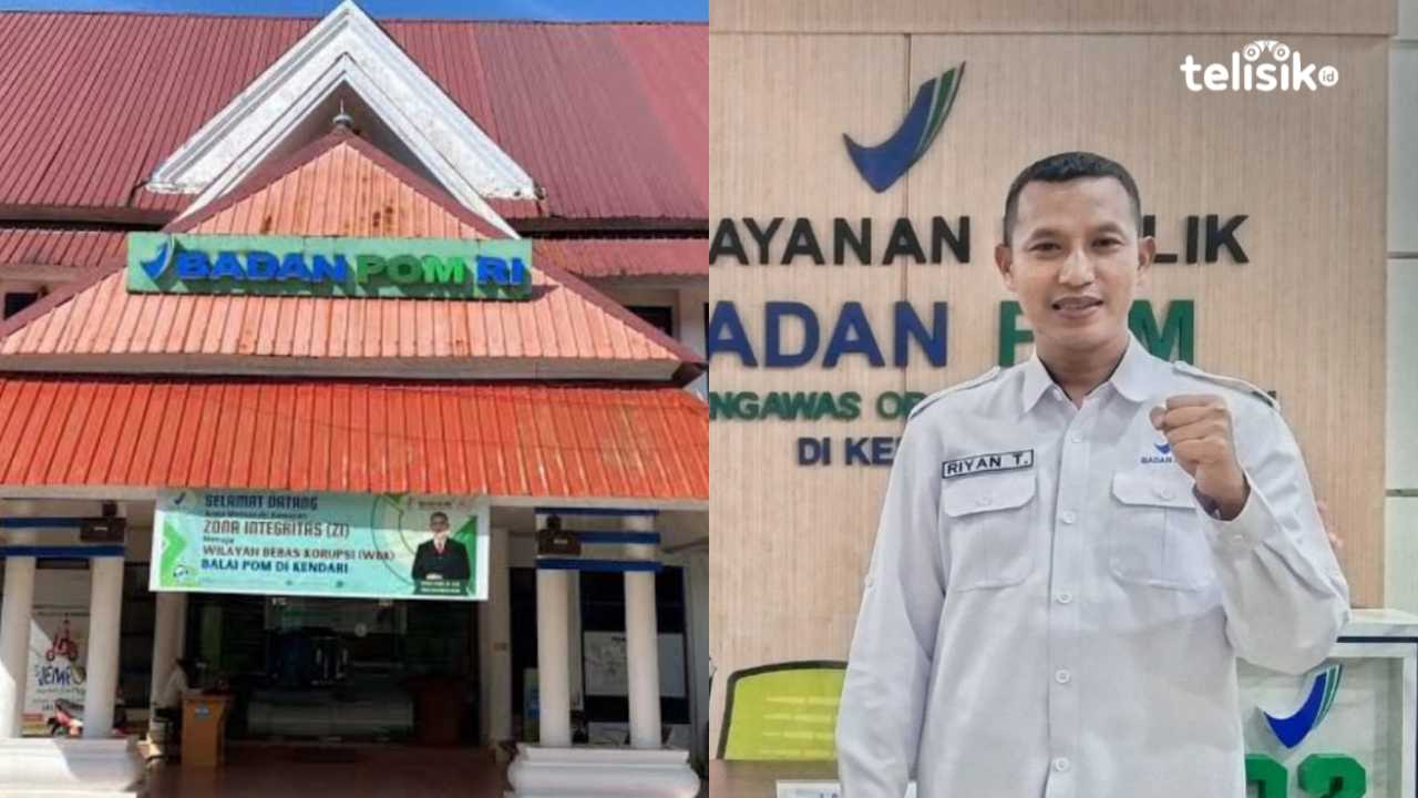 Kepala BPOM Kendari, Riyanto di Kantor BPOM Kota Kendari. Foto: Nabila/Telisik