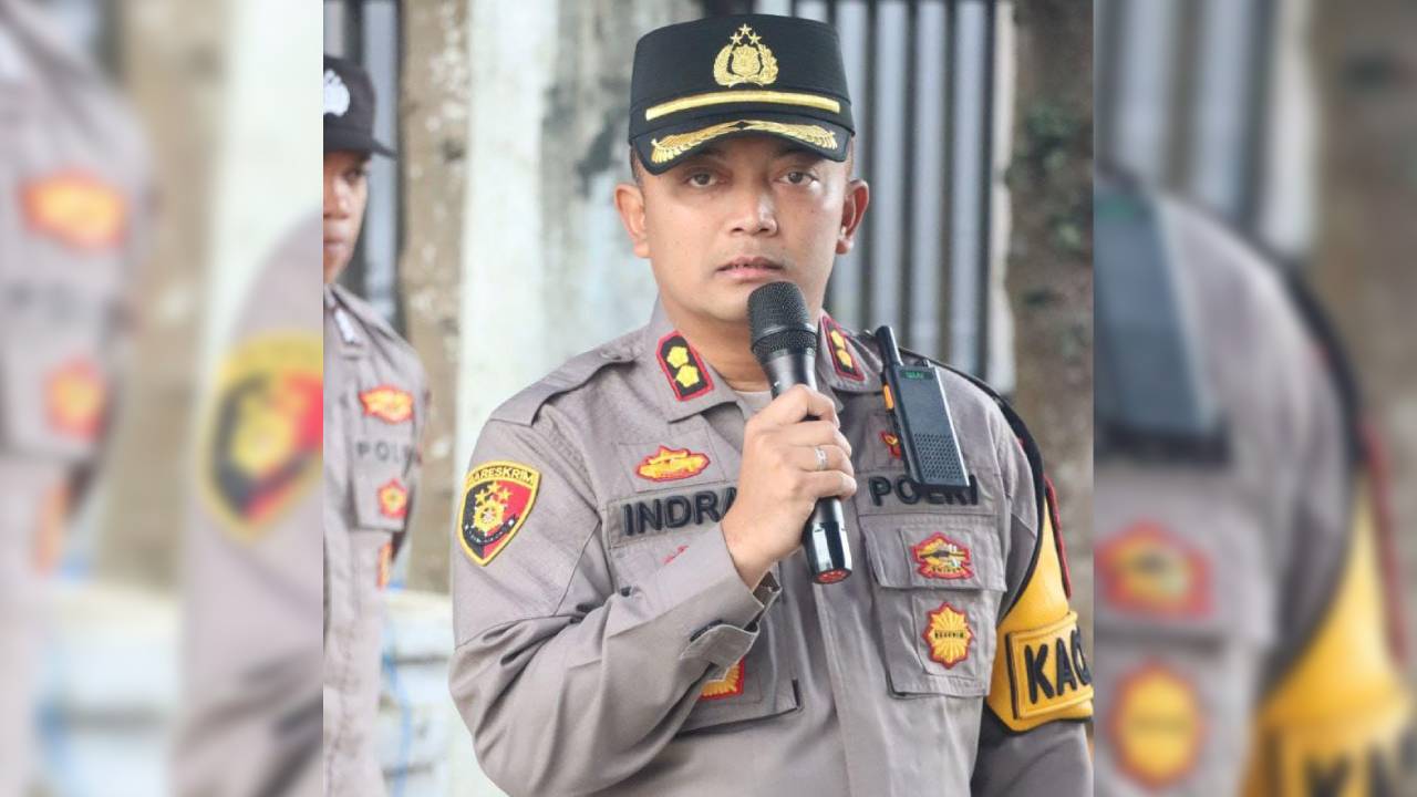 Kapolres Muna, AKBP Indra Sandy Purnama Sakti imbau masyarakat terkait perjudian. Foto: Ist
