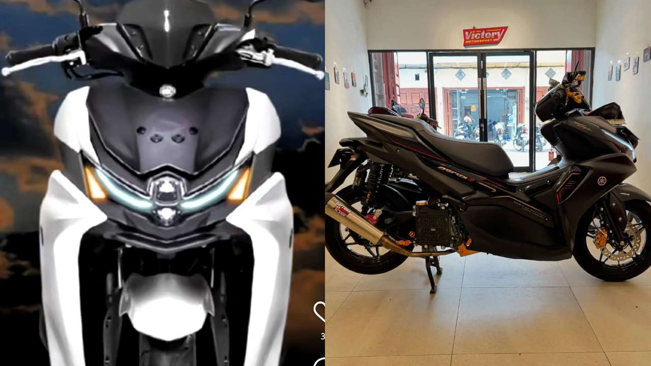 Yamaha Aerox 2025, bakal hadir dengan turbo dan stoplamp mirip CBR150R. Foto: Instagram @victory_motorsport