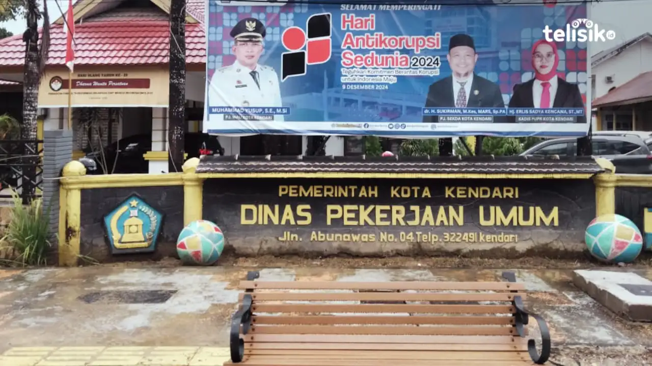 Kantor Dinas Pekerjaan Umum dan Penataan Ruang (PUPR) Kota Kendari. Foto: Muh. Adi Alamsyah/Telisik
