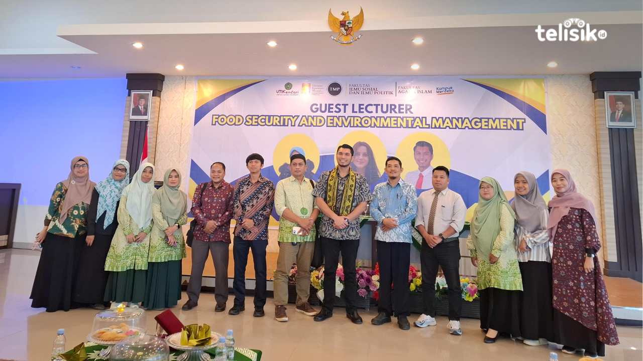 Universitas Muhammadiyah Kendari, Fakultas Agama Islam dan Fakultas Ilmu Sosial dan Ilmu Politik melaksanakan kuliah umum. Foto: Erni Yanti/Telisik