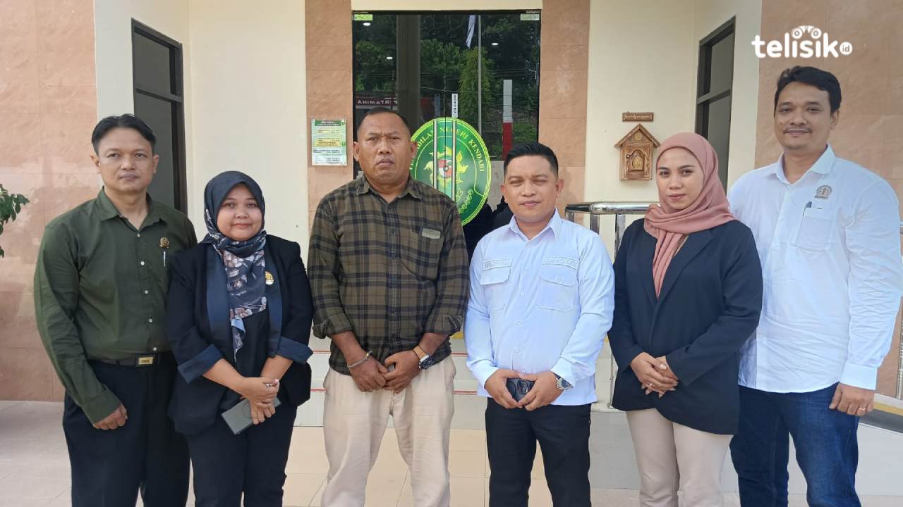 Merasa di PKH sepihak, karyawan PT. niaga Nusantara Abadi ajukan gugatan di Pengadilan Negeri Kendari. Foto: Asrul/Telisik