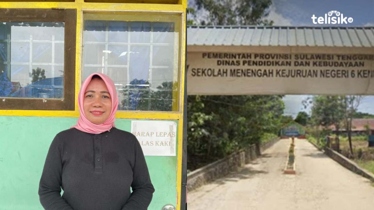Kepala SMKN 6 Kendari, Sitti Ma’wa Rohani. Foto: Nabila/Telisik