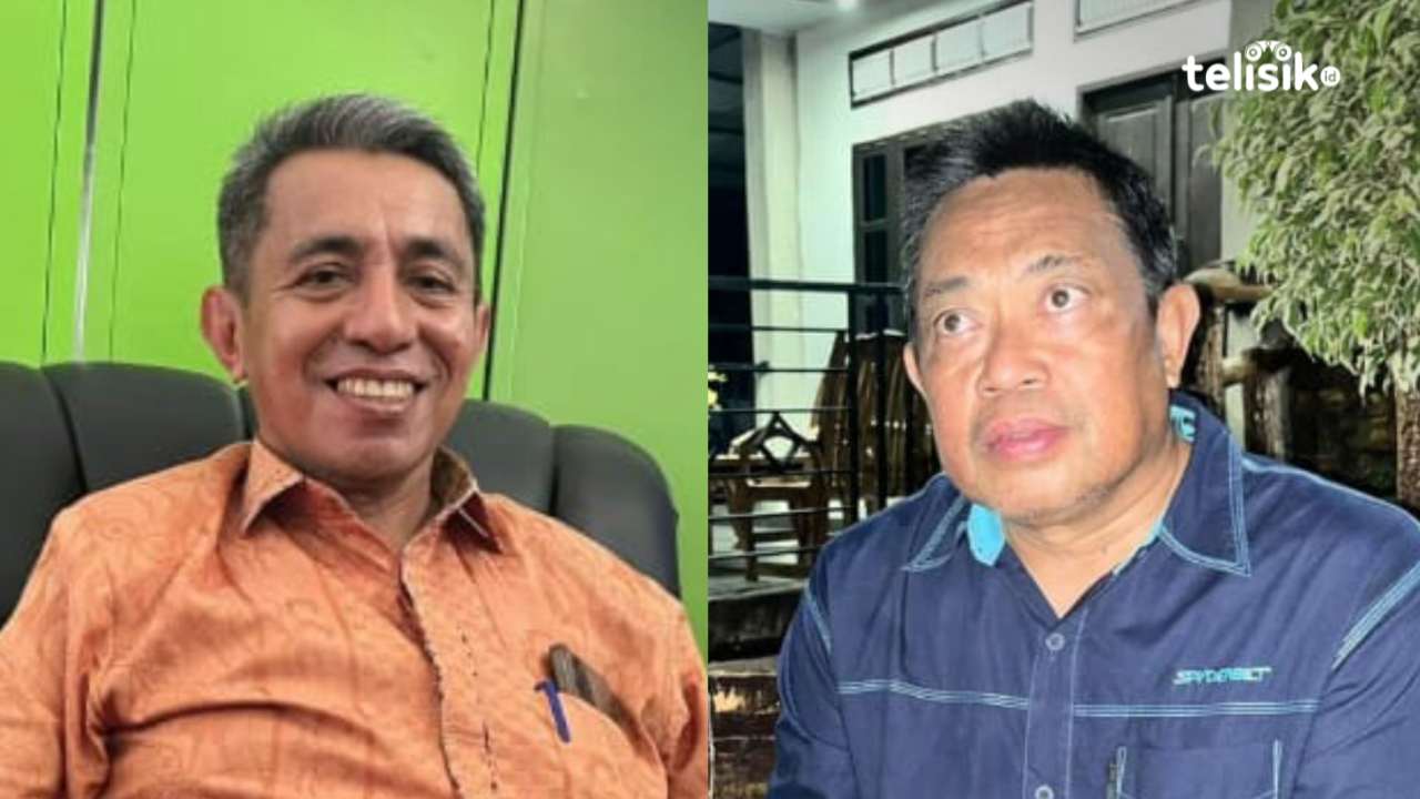Pj Bupati Muna Barat, Pahri Yamsul (kanan), dan Kepala Dinas Pendidikan dan Kebudayaan Muna Barat, Ahmad Ramadhan. Foto: Putri Wulandari/Telisik