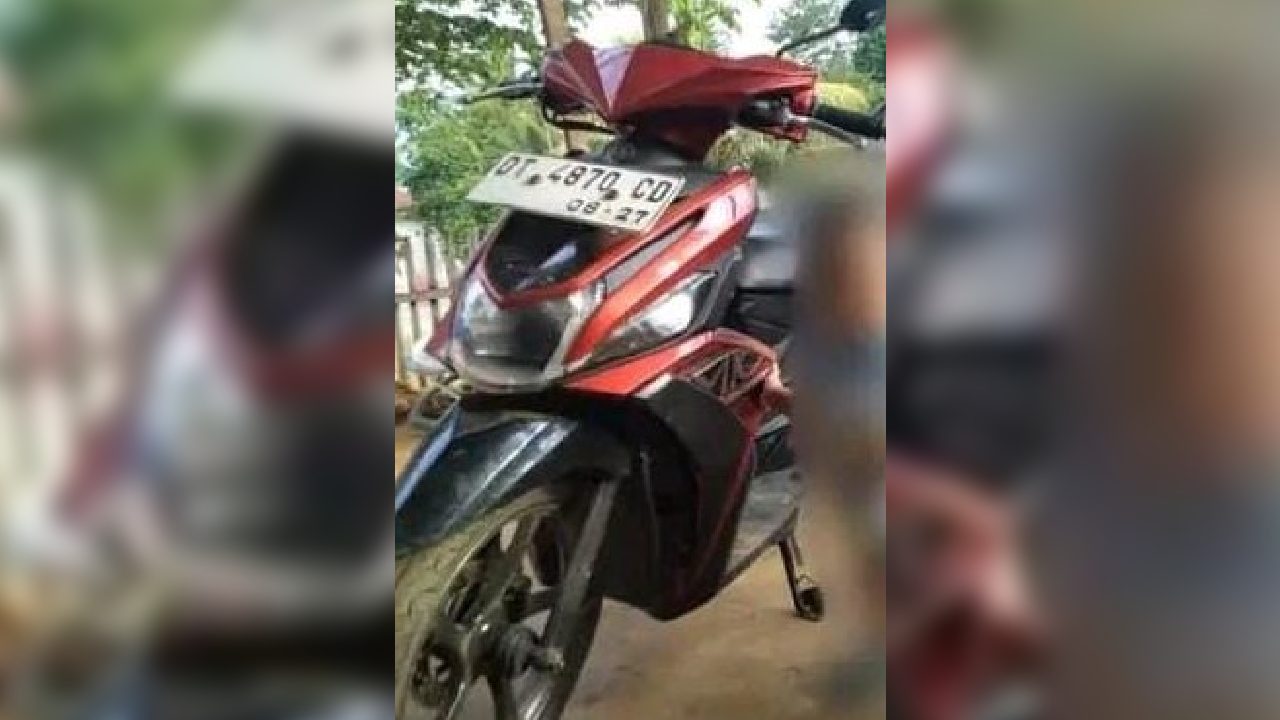 Sepeda motor yang hilang milik warga Desa Katobu, Kecamatan Wadaga, Kabupaten Muna Barat. Foto: Syahrul/Pemilik Motor