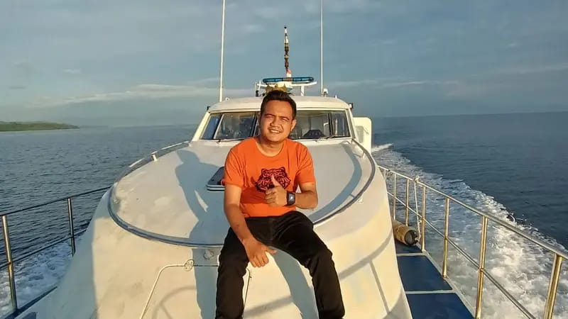 Sahril Helmi, jurnalis Metro TV korban kecelakaan speedboat Basarnas Ternate pada 2 Februari 2025. Foto: Instagram@sahrilhelmi