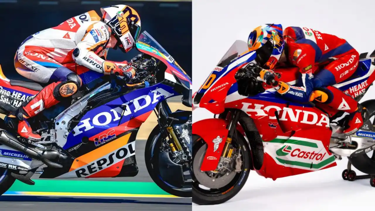Honda hadir dengan livery merah dominan, menggantikan warna oranye Repsol sebelumnya. Foto: Repro Motorsport